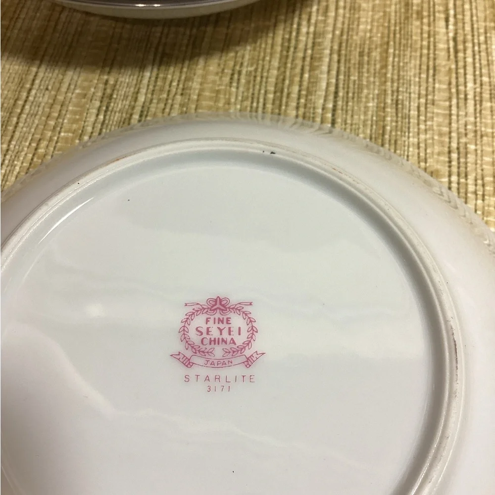 Vintage SEYFI  Fine China Starlite 3171 made in Japan set of 6